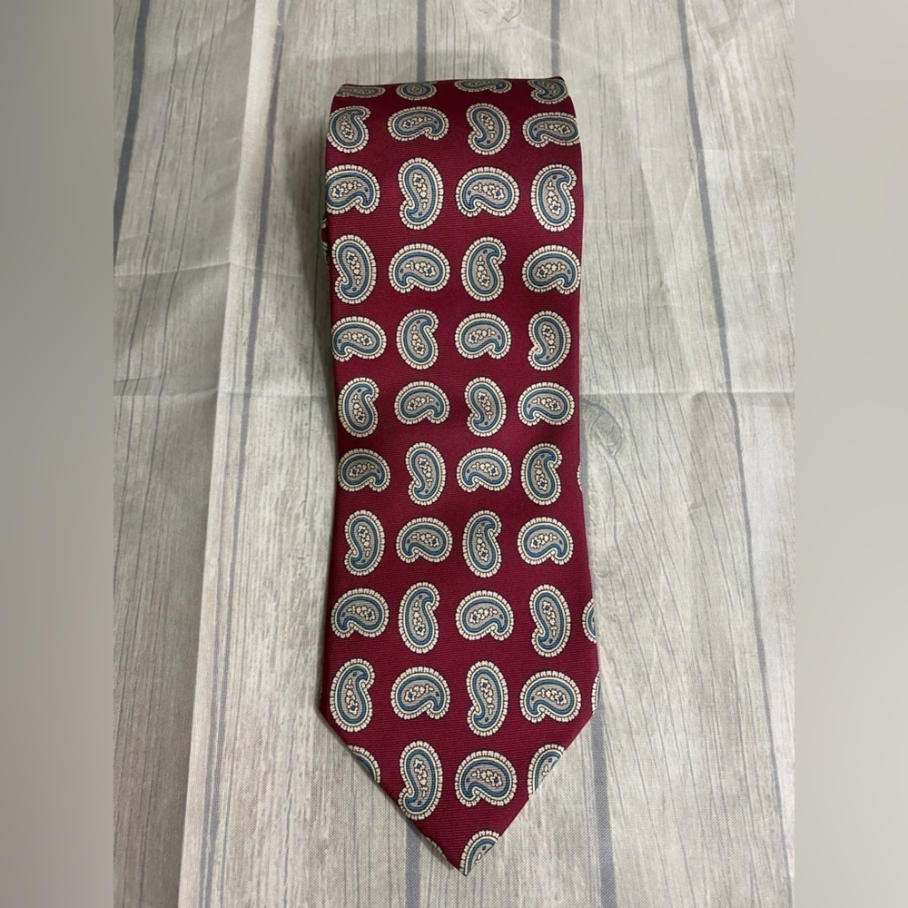 Gant 100% Silk Burgundy Mens 57” Long Necktie